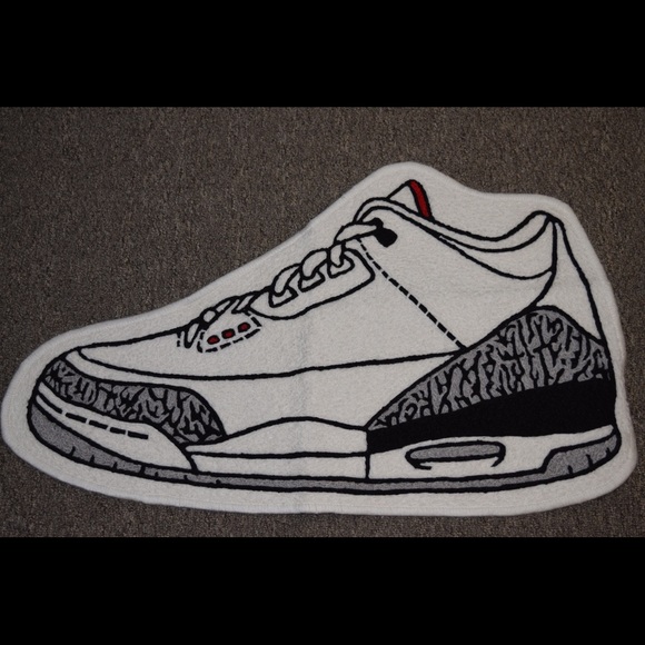 Air Jordan 3 Cement Door Mat Rug - Picture 1 of 2